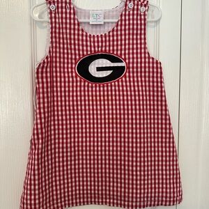 Red and White Gingham UGA Dress